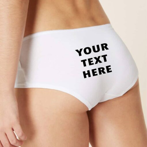 Custom Printed Knickers - Any Text, Any Design.