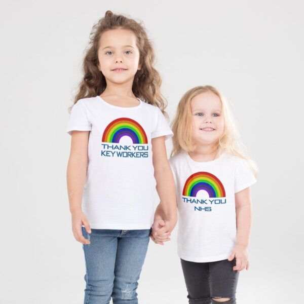 Personalised Rainbow Tshirt Clever Creations