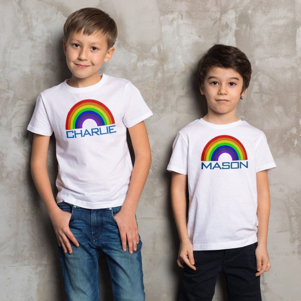 Personalised Rainbow T-Shirt