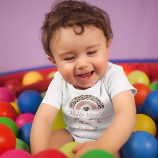 Personalised Newborn Babygrow Personalised Newborn Babygrow