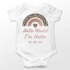 Personalised Newborn Babygrow