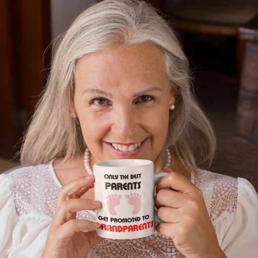 Grandparents Gift Mug, Only The Best Parents Get Promoted To Grandparents Grandparents Gift Mug, Only The Best Parents Get Promoted To Grandparents