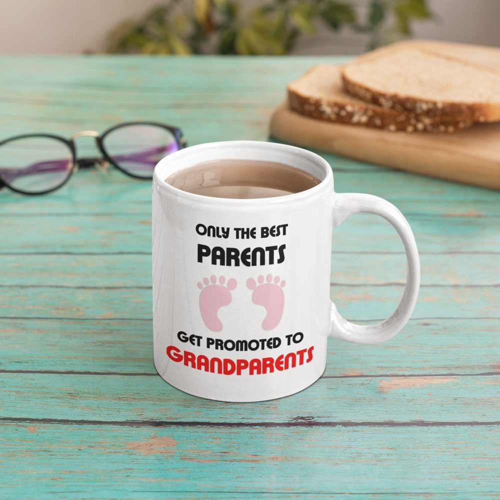Grandparents Gift Mug, Only The Best Parents Get Promoted To Grandparents
