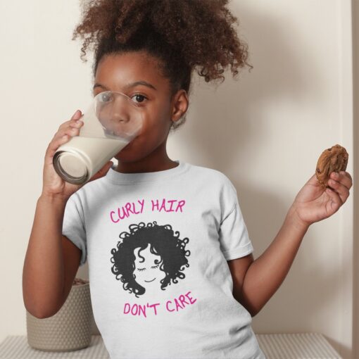 Curly Hair - Don't Care Tshirt Curly Hair - Don't Care Tshirt