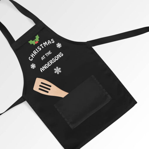 Personalised Christmas At The 'ANY NAME' Apron Personalised Christmas At The 'ANY NAME' Apron