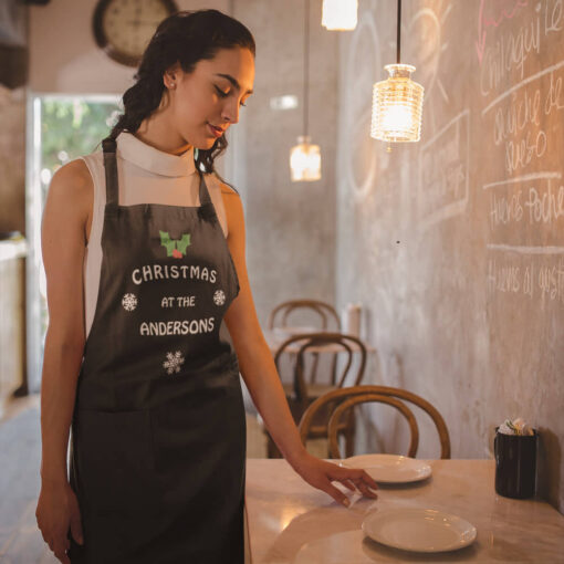 Personalised Christmas At The 'ANY NAME' Apron Personalised Christmas At The 'ANY NAME' Apron