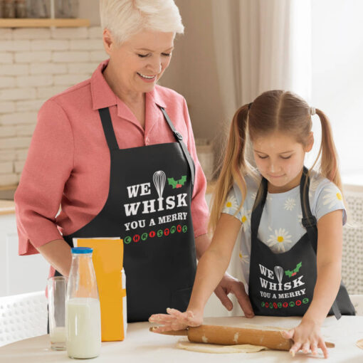 We Whisk You A Merry Christmas Apron We Whisk You A Merry Christmas Apron