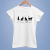 Un deux trois cat white t-shirt