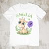 Giraffe Birthday Age Tshirt