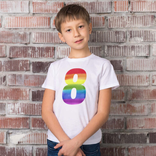 Birthday Rainbow Age Tshirt Birthday Rainbow Age Tshirt