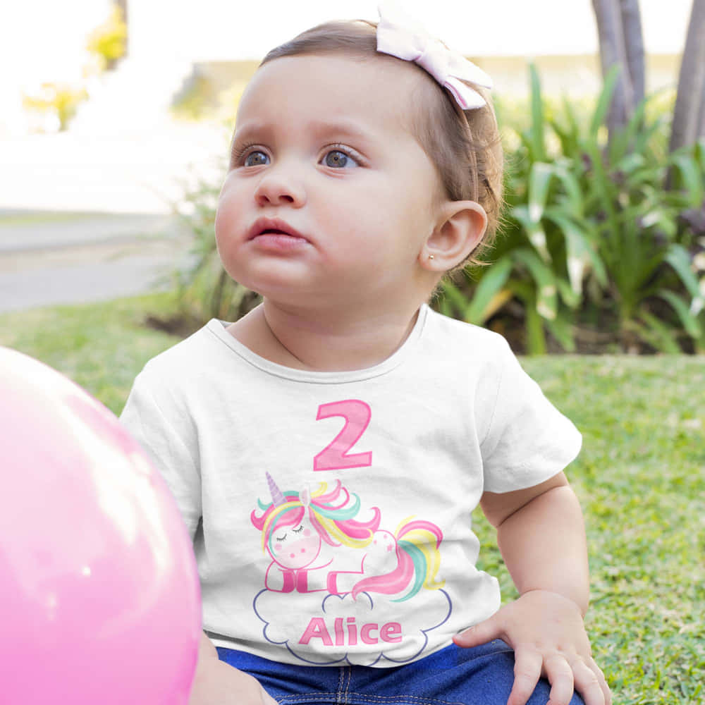 Personalised Unicorn Age Tshirt