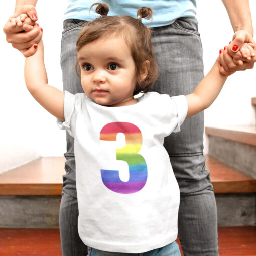 Birthday Rainbow Age Tshirt Birthday Rainbow Age Tshirt