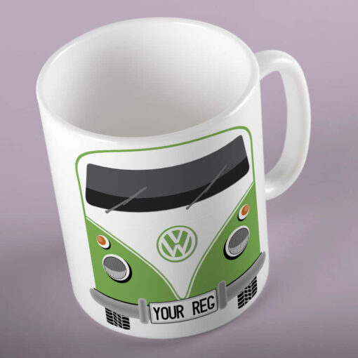 Personalised VW Camper Mug Green Personalised VW Camper Mug Green