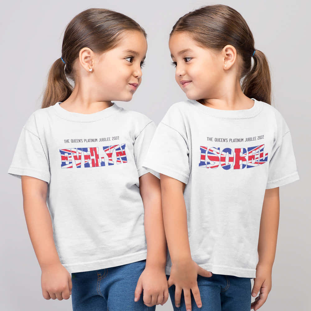 Personalised Jubilee Name Tshirt Kids Jubilee Tshirt.