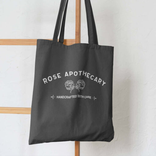 Rose Apothecary Bag Grey Rose Apothecary Bag Grey