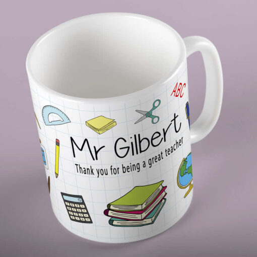Personalsied Teacher School Mug Personalsied Teacher School Mug