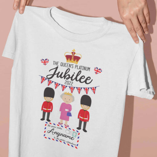 Personalised Platinum Jubilee Tshirt Personalised Platinum Jubilee Tshirt