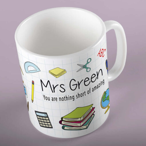 Personalsied Teacher School Mug Personalsied Teacher School Mug
