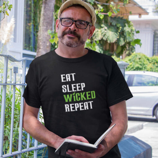 Eat Sleep Wicked Repeat Mens Tshirt Eat Sleep Wicked Repeat Mens Tshirt