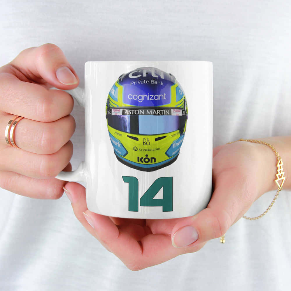 Fernando Alonso F1 Gift Mug, Aston Martin Gift Mug