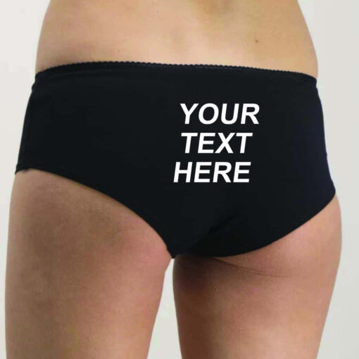 Custom Printed Knickers Panties - Any Text, Any Design. Custom Printed Knickers Panties - Any Text, Any Design.