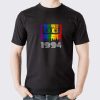 Retro Cassette Tape T-shirt, Unique Retro Melting cassette tape design in pride colours with any year.