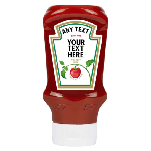 Personalised Tomato Ketchup Label Personalised Tomato Ketchup Label