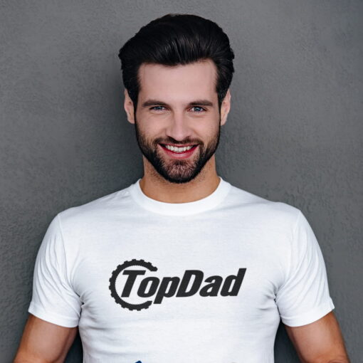 Top Gear Top Dad Fathers Day T-Shirt, Top Gear Tshirt, Dad Gift. White T-shirt Top Gear Design. Top Gear Top Dad Fathers Day T-Shirt, Top Gear Tshirt, Dad Gift. White T-shirt Top Gear Design.