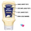 Personalised Mayonnaise Bottle Label, Mayonnaise Birthday Label