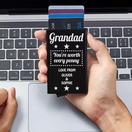 Personalised Bank Card Holder, Personalised Credit Card Wallet, RFID Card Holder. Personalised Bank Card Holder, Personalised Credit Card Wallet, RFID Card Holder.