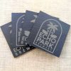 Echo Park Brewery, Colin From Accounts Coaster Gift Set. Echo Park Brewery Slate Coaster Set.
