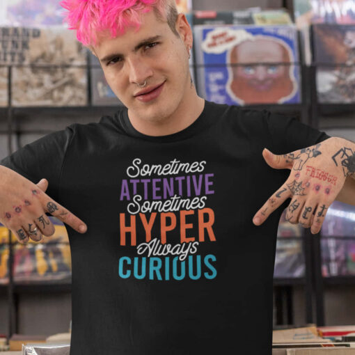 ADHD Awareness Tshirt, Man in ADHD tshirt. ADHD Support shirt. ADHD Awareness Tshirt, Man in ADHD tshirt. ADHD Support shirt.