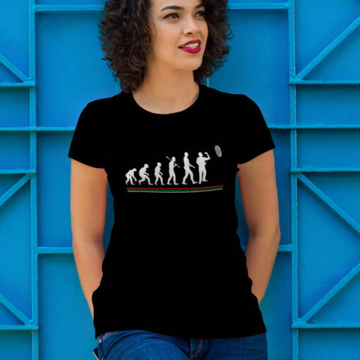 Darts Evolution T-Shirt, Ladies Darts Gift. Darts Evolution T-Shirt, Ladies Darts Gift.