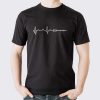 Darts Heartbeat T-shirt. Men's Heartbeat T-shirt, darts gift.