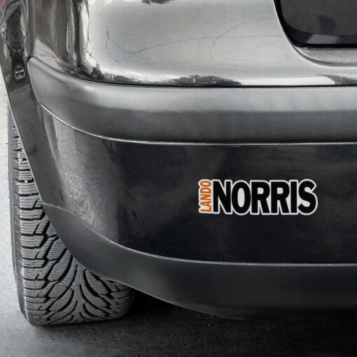 Lando Norris Sticker Pack Lando Norris Sticker Pack, Lando Norris Sticker on Car bumper.