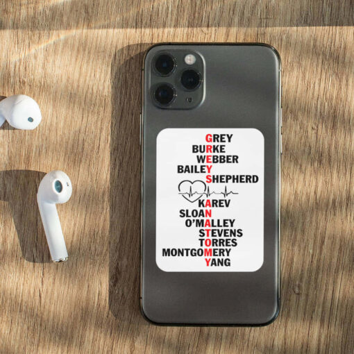 Greys Anatomy Stickers A collection of Grey's Anatomy-themed stickers featuring iconic quotes and characters from the popular TV series.