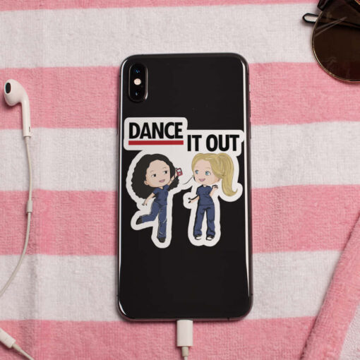 Grey's Anatomy Stickers A collection of Grey's Anatomy-themed stickers featuring iconic quotes and characters from the popular TV series.