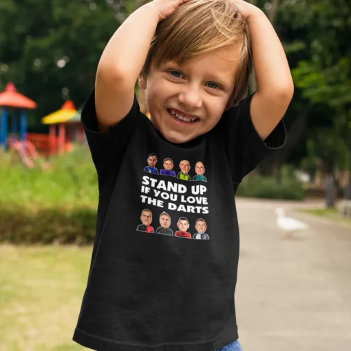 Kids Darts Shirt, Stand Up If You Love The Darts T-shirt for Children. Kids Darts Shirt, Stand Up If You Love The Darts T-shirt for Children.