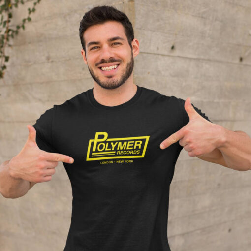 Spinal Tap Tshirt - Polymer Records print in Yellow Spinal Tap Tshirt - Polymer Records print in Yellow