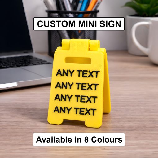 Personalised Mini A-Frame Desk Sign Custom Text Desk Sign Funny Office Sign Mini Sandwich Board Custom Desk Name Sign Small Business Display