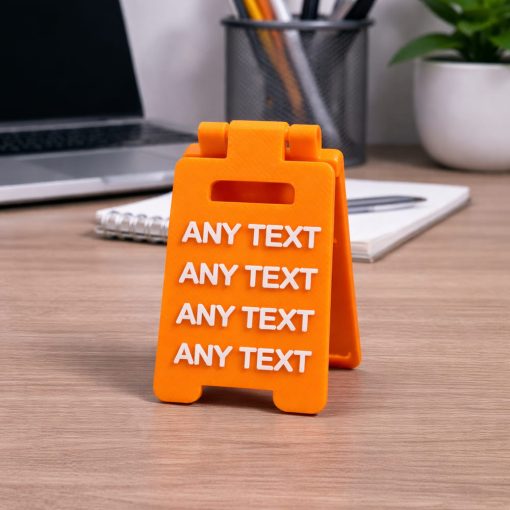 orange sign Personalised Mini A-Frame Desk Sign Custom Text Desk Sign Funny Office Sign Mini Sandwich Board Custom Desk Name Sign Small Business Display